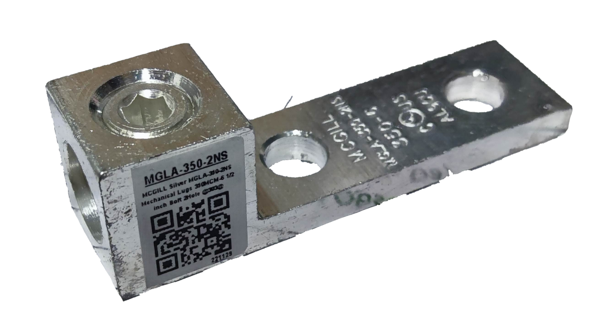 McGILL Mechanical Lugs 350MCM 2 Holes electrical connector for heavy-duty wiring