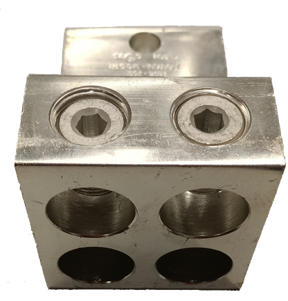 McGILL mechanical lugs 4 holes 750MCM made of durable metal for efficient electrical connections