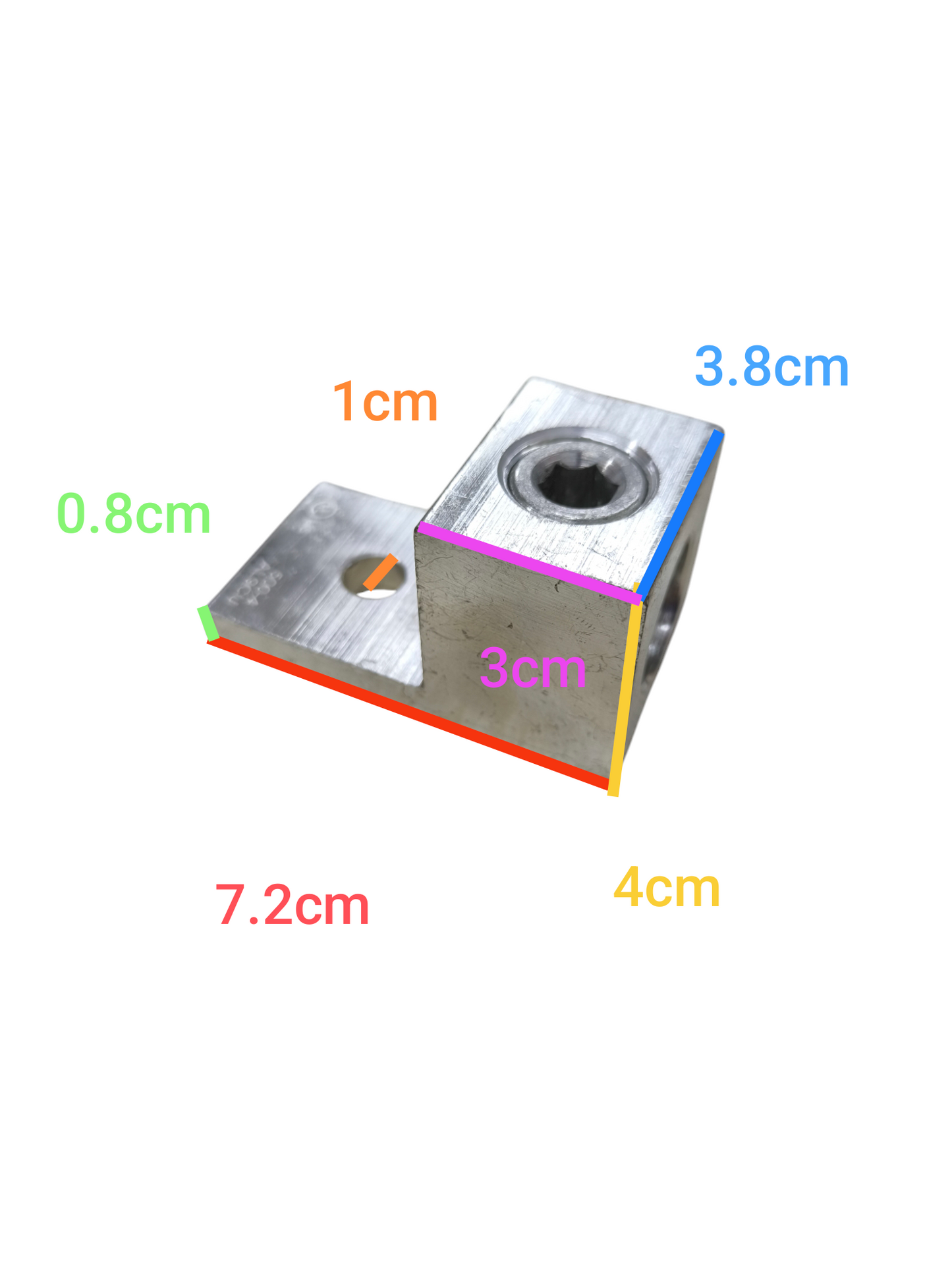 McGILL Mechanical Lugs 500MCM aluminum electrical lug with precise measurements for secure wiring connections