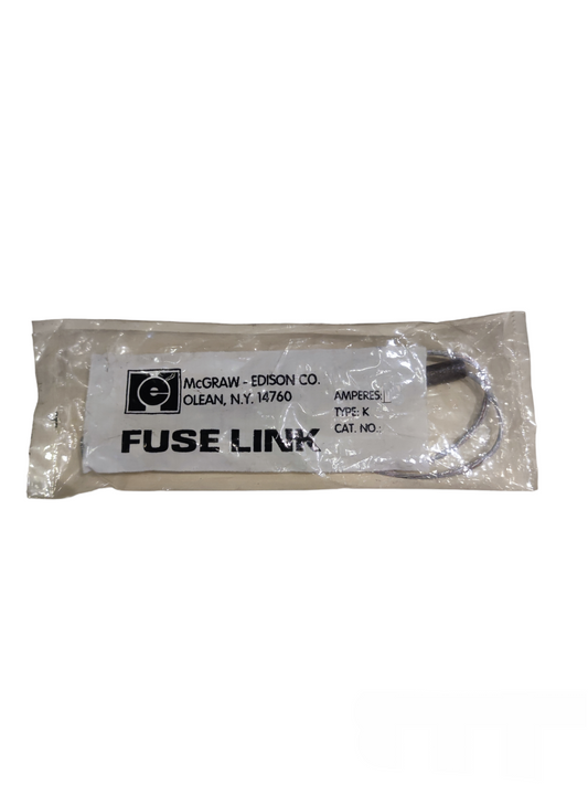 10A type K fuse link Mcgraw - Edison in clear packaging for electrical circuit protection