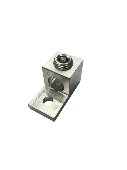 Grippes mechanical lug 1 hole 250MCM made from durable metal for electrical connections