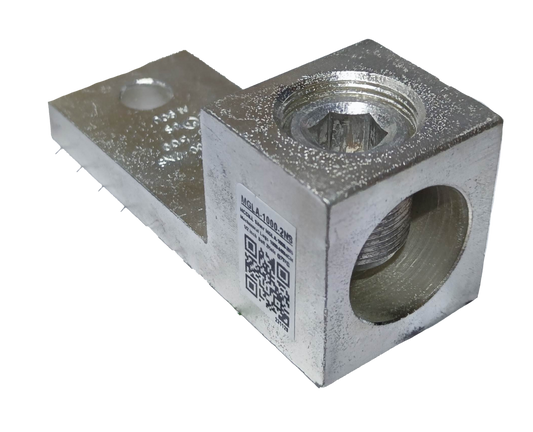 McGILL Mechanical Lugs 1000MCM 2 Holes silver electrical connector for heavy-duty wiring