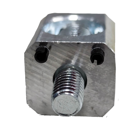 Close-up of Electx Electrical Supply mechanical lugs for 125mm with metal bolt and secure fittings