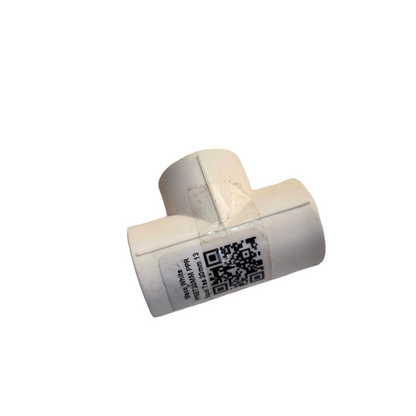 Meco PPR tee fitting 32mm 25mm 20mm in white for connecting pipes in plumbing systems