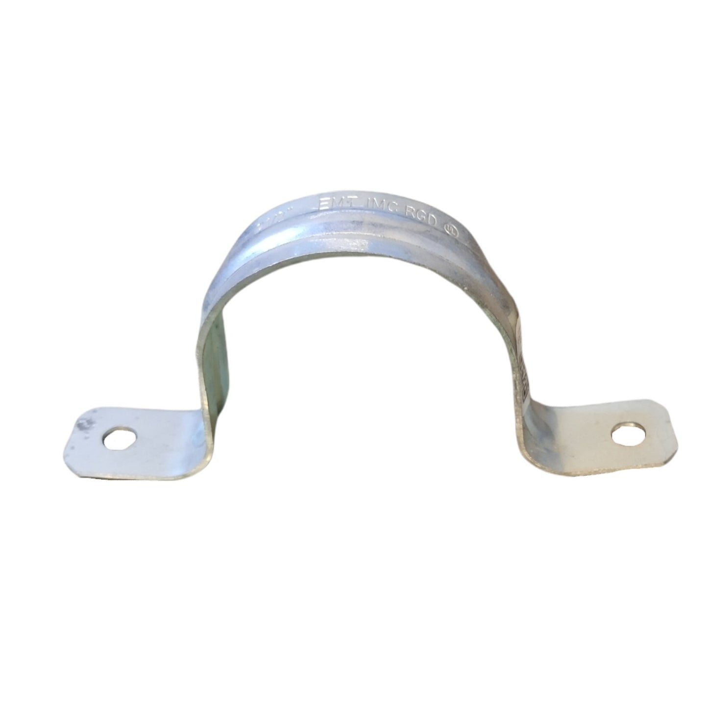 Metal Conduit Clamp 2 Hole 40mm made of durable metal for secure conduit installation