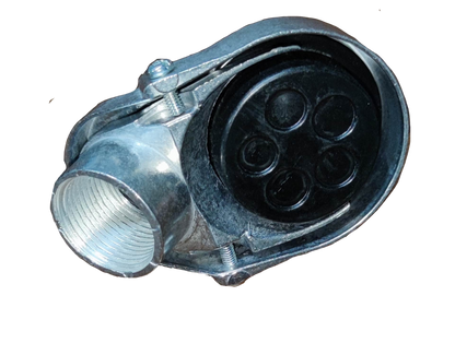 Royu electrical Entrance Cap 25mm Thread Type with metal clamp and black plastic cover