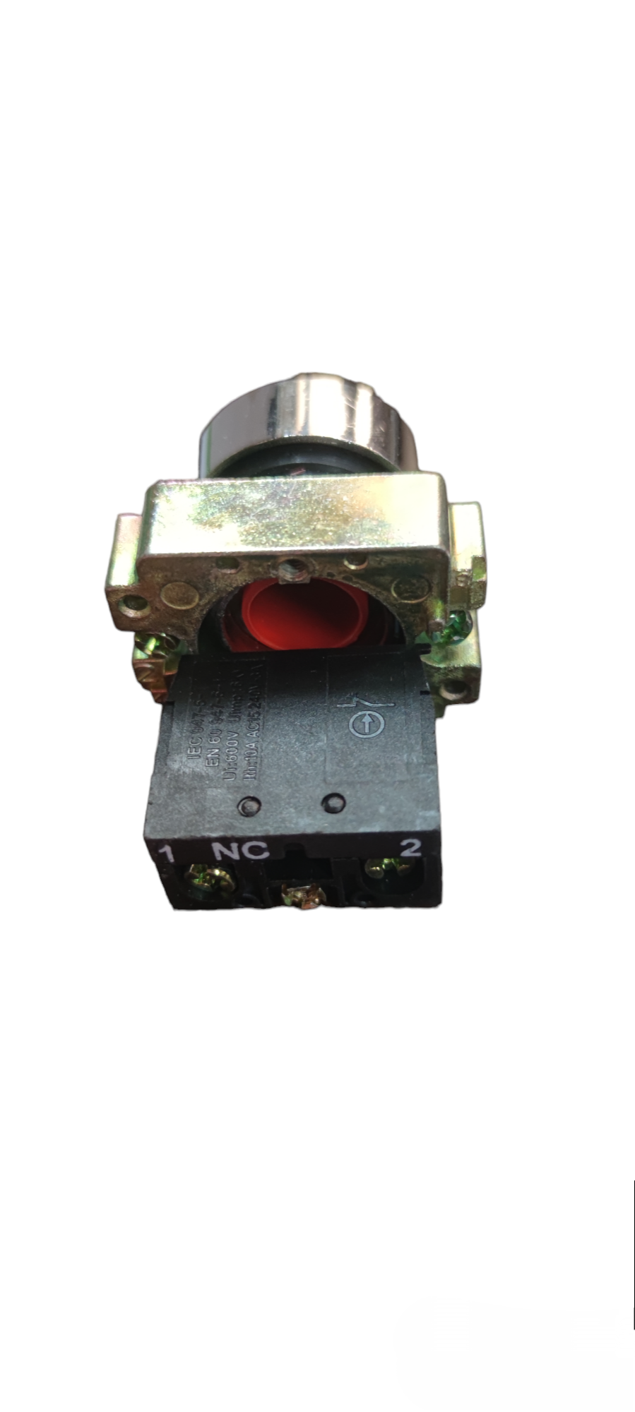 Sassin 22mm Push Button Switch 1NC Metal Head for door chimes and bells with durable metal construction