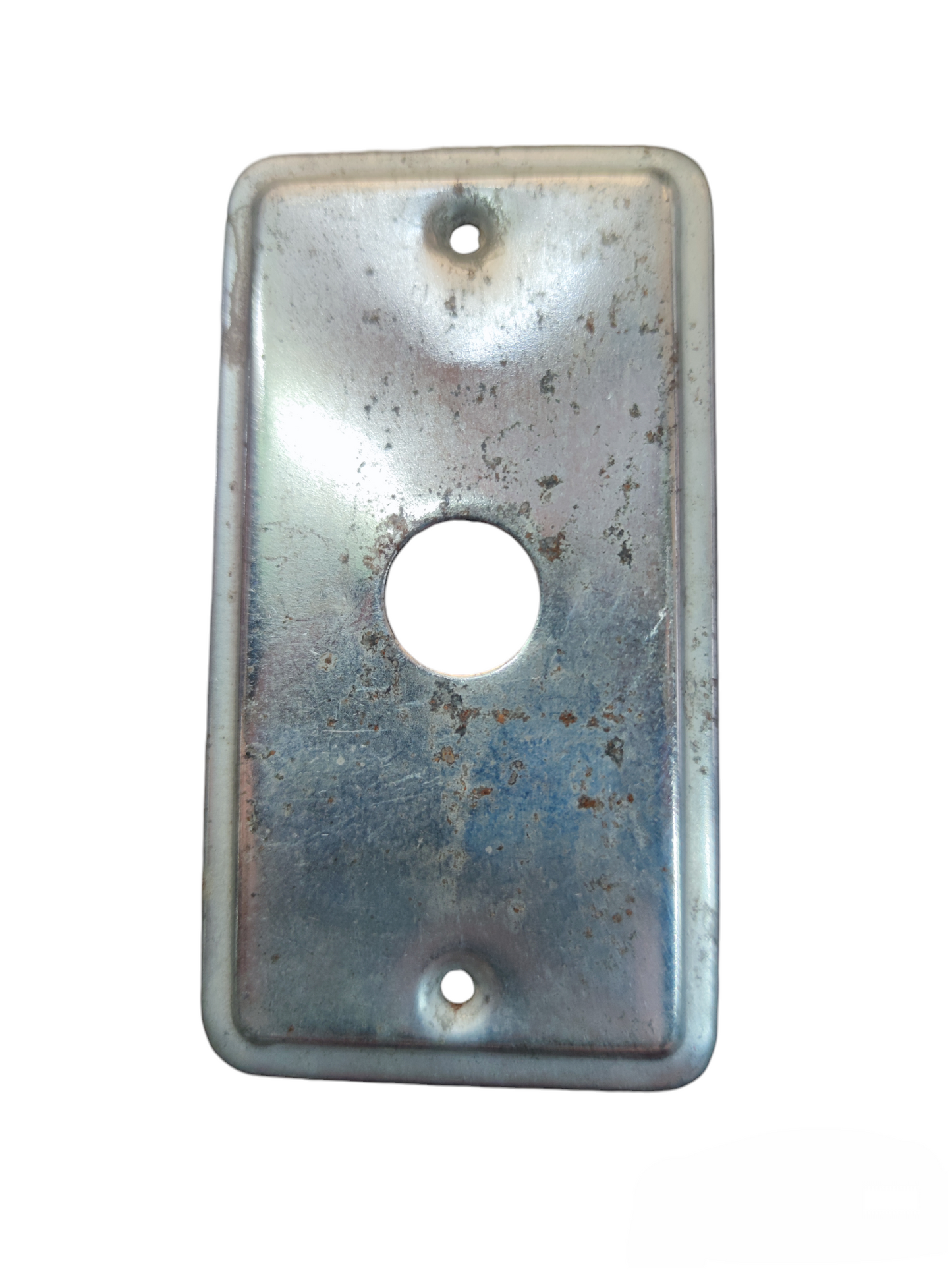 Metal plate cover 1.7cm hole for power points and switches with two mounting holes