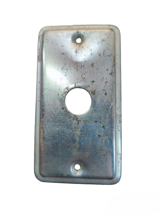 Metal plate cover 1.7cm hole for power points and switches with two mounting holes