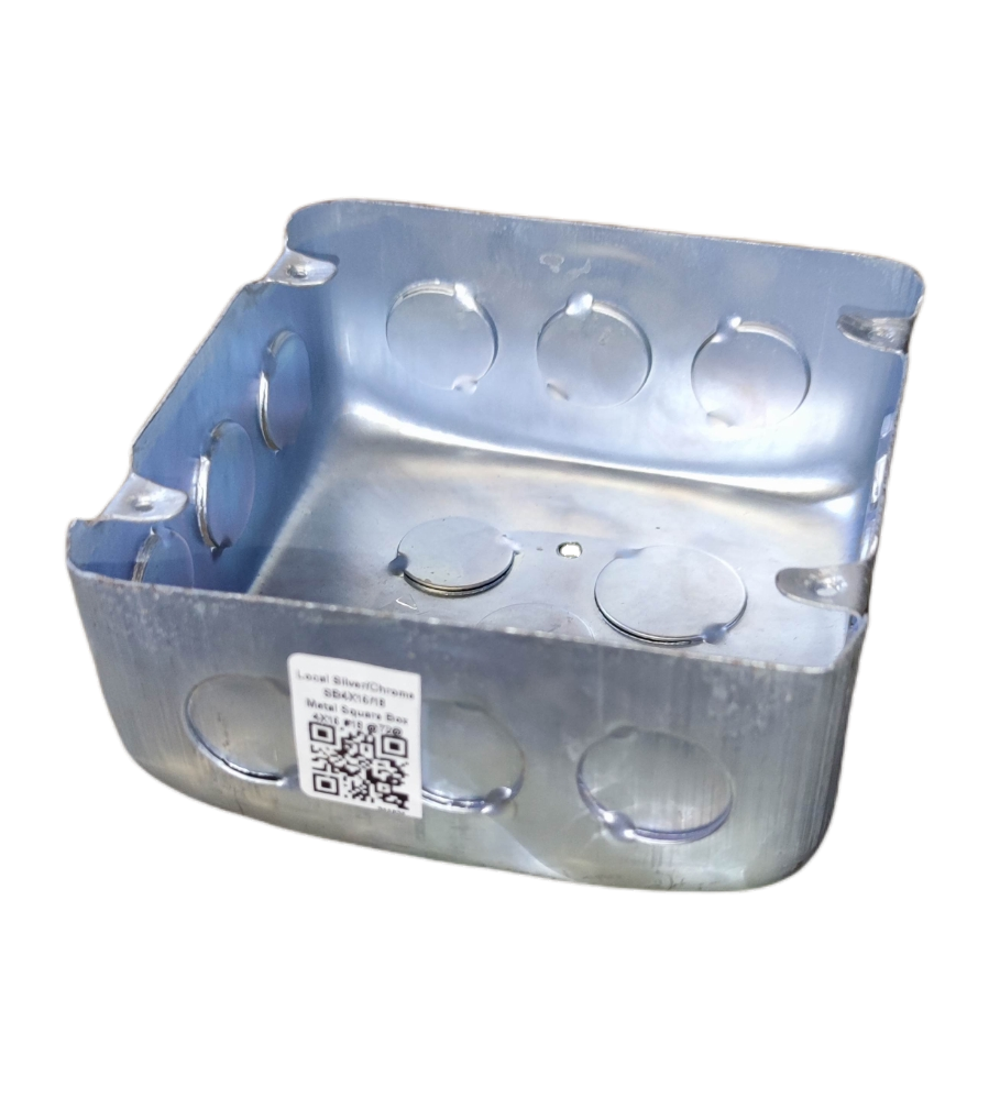 Metal Square Box 11 cm x 11 cm x 4 cm for durable electrical circuitry applications