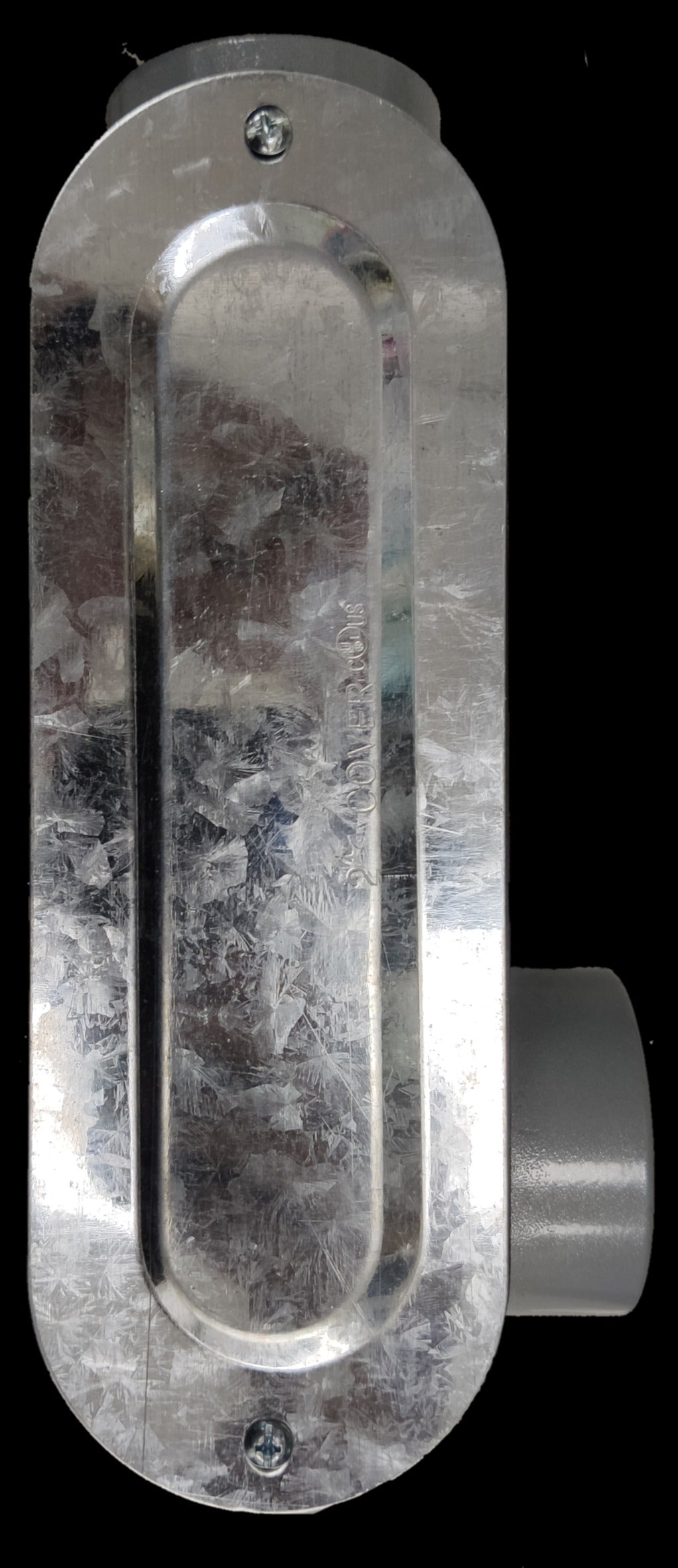 Local vendor Metal Tee Conduit 58mm electrical circuitry part with metallic finish