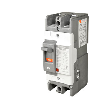 LS MCCB 15A 2 Pole 30Kaic 250V LS molded case circuit breaker with two pole toggle switch