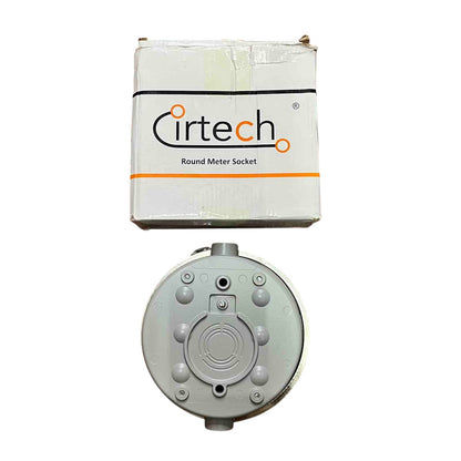 Cirtech Round Meter Base 1/2 ", Electrical Meter Base, KWH Meter Base 4 Jaws