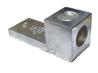 McGILL Mechanical Lugs 800MCM 2 Holes metallic electrical circuitry part on black background