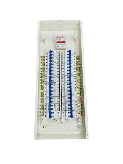 Panasonic and Himel electrical panel with Miniature Circuit Breaker 20 Branches 2 Pole for circuit protection