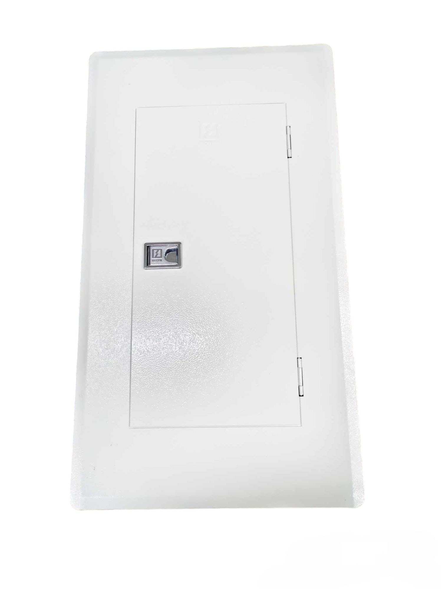 Chint miniature circuit breaker main 3 phase enclosed in a white metal panel door