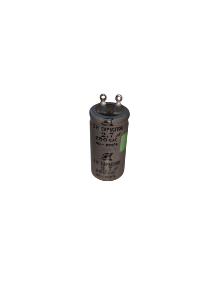 250V AC starting capacitor Motor Parts with metal casing and dual terminals for electrical applications