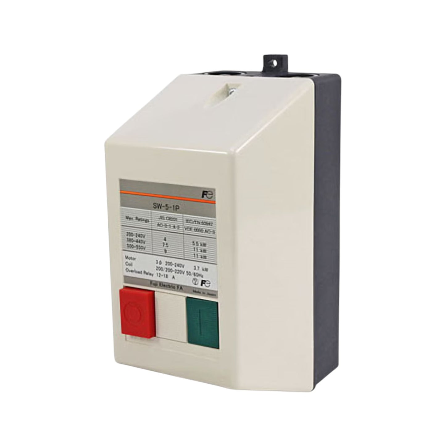 Fuji motor starter with push button 12-18A featuring easy access control switches for reliable operation