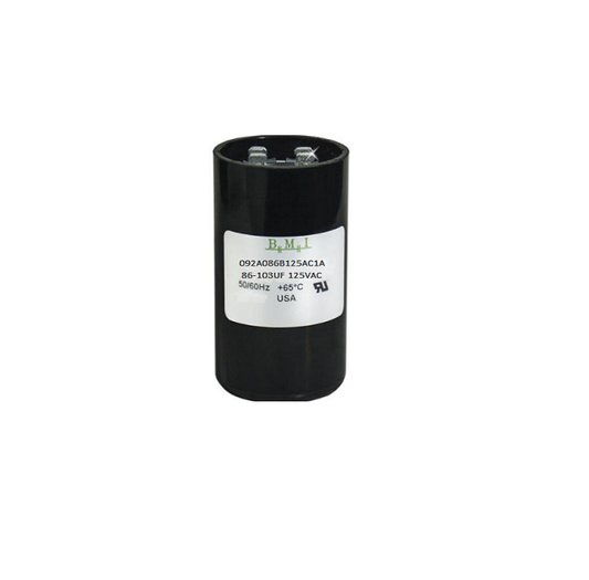 BMI motor starting capacitor 86-103uF 125V for electrical circuit applications