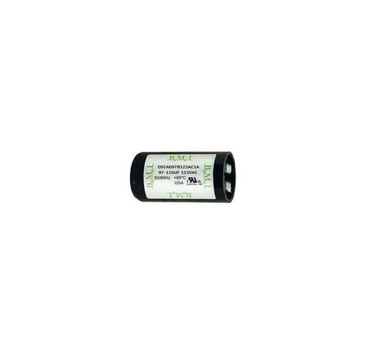 BMI motor starting capacitor 97-116uF 125V for increased electrical performance in motors