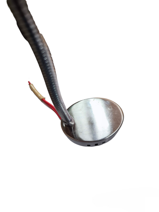 MR16 halogen fixture with transformer metal base and flexible arm lighting installation accessory