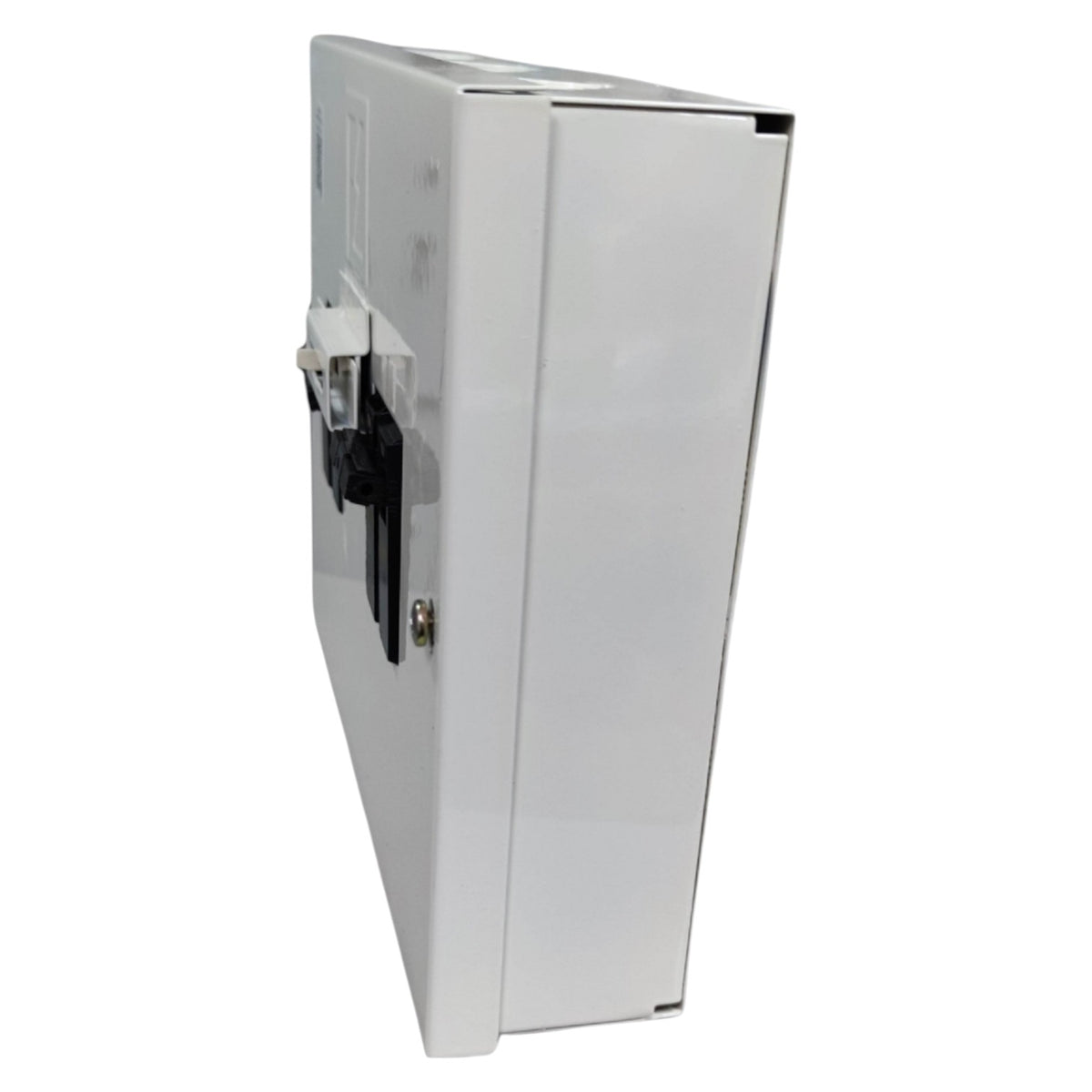 MTS 2 pole single phase switch in a white housing, ideal for reliable electrical circuit management