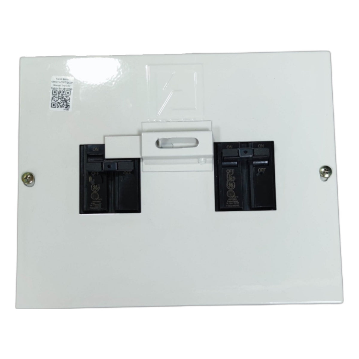 MTS 2 pole single phase switch in a white enclosure suitable for electrical installations