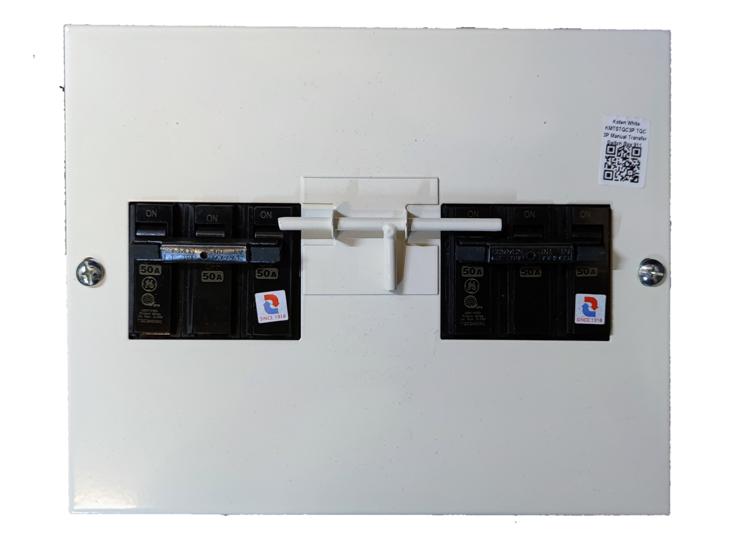 MTS 40A 3 Pole Three Phase electrical circuit breaker panel by Koten and GE