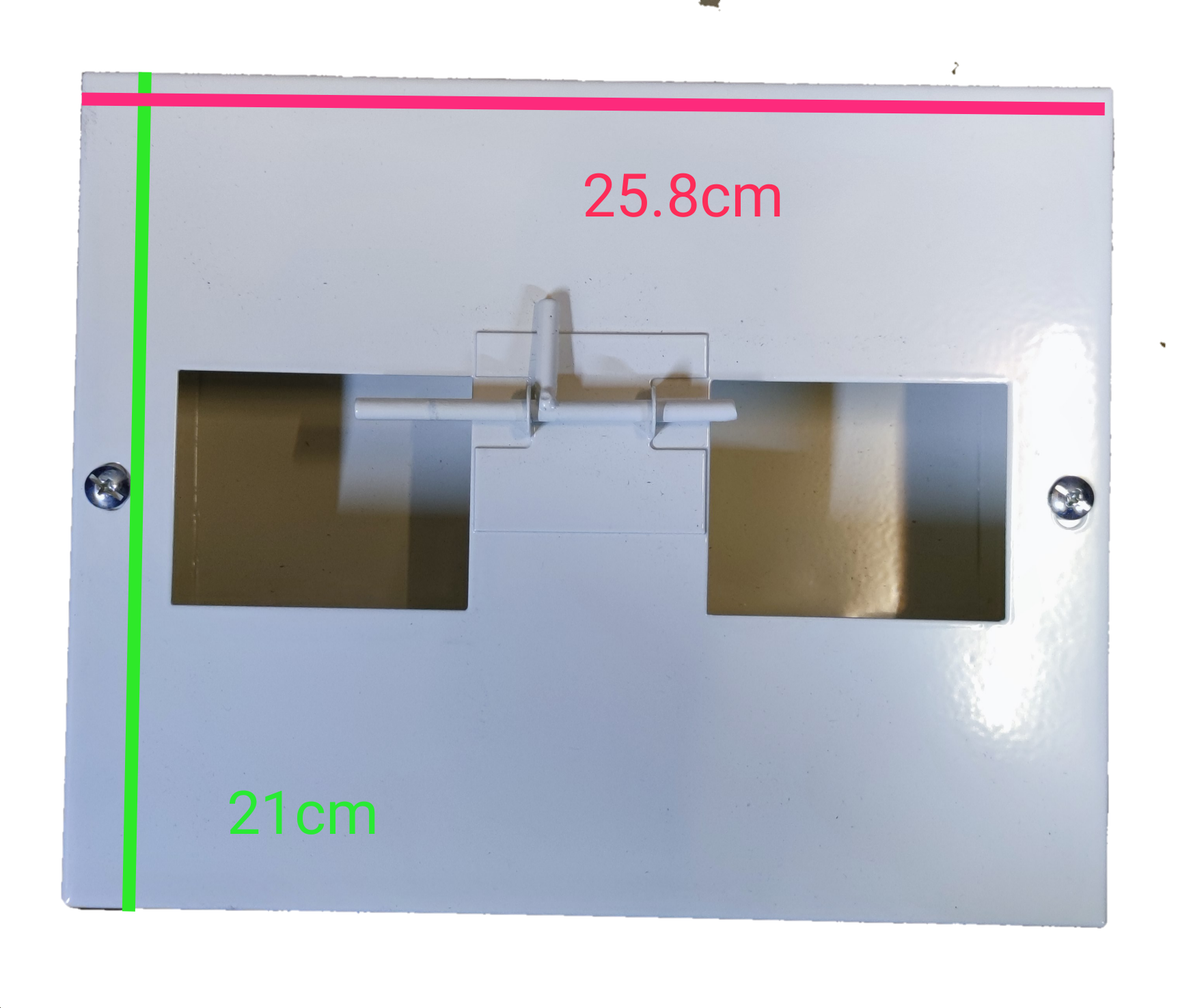 Koten and GE electrical panel box cover measuring 25.8 cm by 21 cm for MTS 50A 3 Pole Three Phase