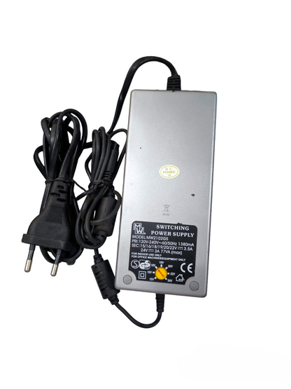 China power supply multiple voltage 3500mA switching power adaptor with black cords