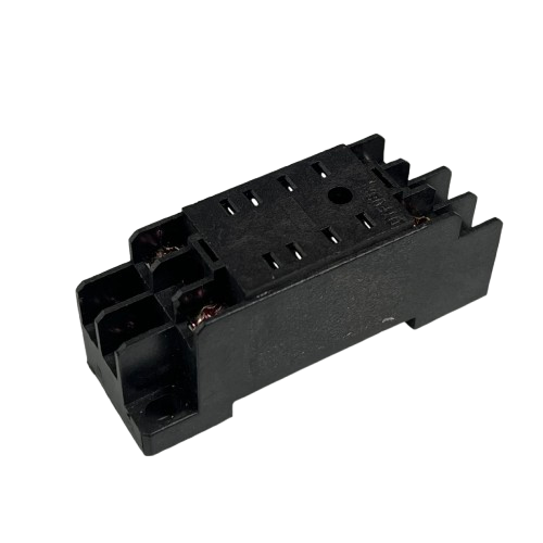 MY2 relay socket 8 pin in black plastic for secure electrical connections