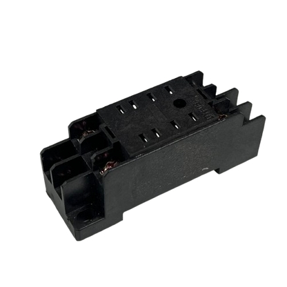 MY2 relay socket 8 pin in black plastic for secure electrical connections