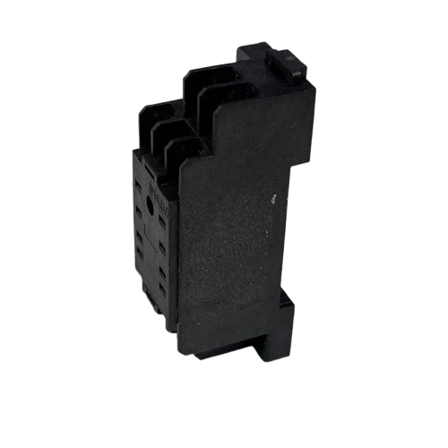 Black MY2 relay socket 8 pin designed for secure electrical connections and easy installation