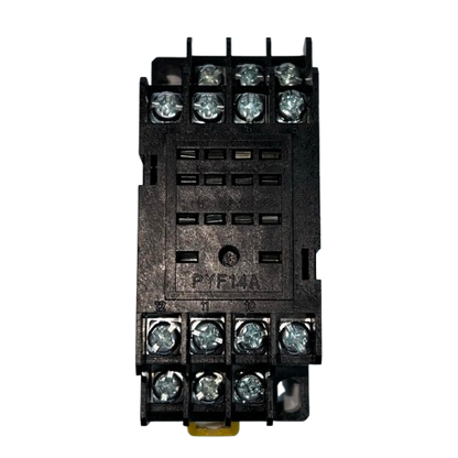 MY4 socket DIN rail mount 14 Pins featuring sturdy connections for reliable electrical circuitry