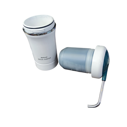 National Water Purifier PJ-3RF white compact water purifier with detachable filter and spout