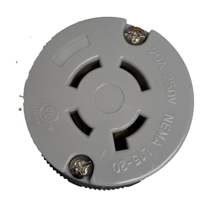 Grippes NEMA L15 250V industrial plug featuring durable construction for reliable connections