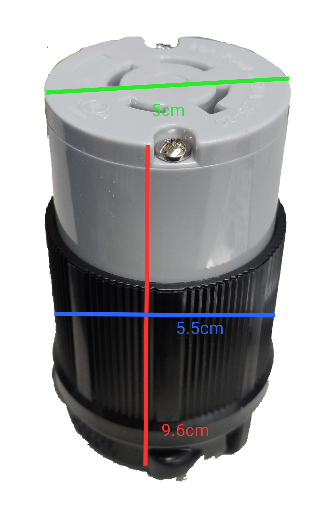 Grippes NEMA L15 250V industrial plug with durable design for high-voltage applications