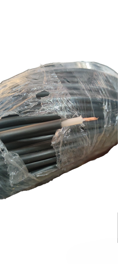 Philflex Neon Cable 15kV AWG14 2.0mm 1 Roll with black insulation partially unwrapped