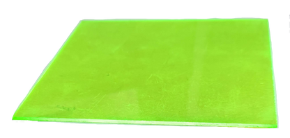 Neon green acrylic filter in a flat sheet for decorative and seasonal projects