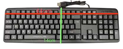 Denko Nova standard keyboard for PC featuring a sleek design and full-size layout