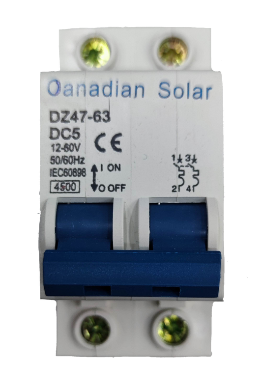 ZwitseRise 5A Miniature Circuit Breaker DZ47-63 with blue switches for electrical protection