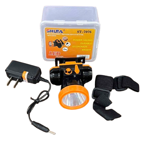 Shuta Head Lamp 74mm X 74mm X 50mm with charger and adjustable black head strap