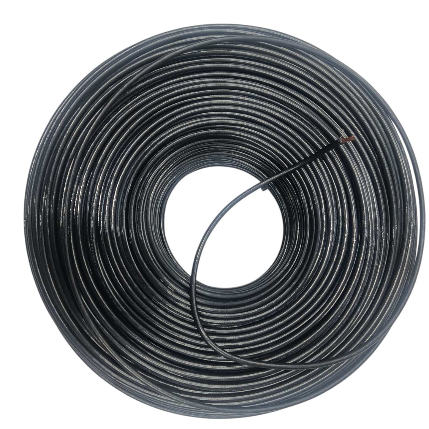 Omega 10 THHN Stranded Wire Black coiled wire for electrical wiring applications