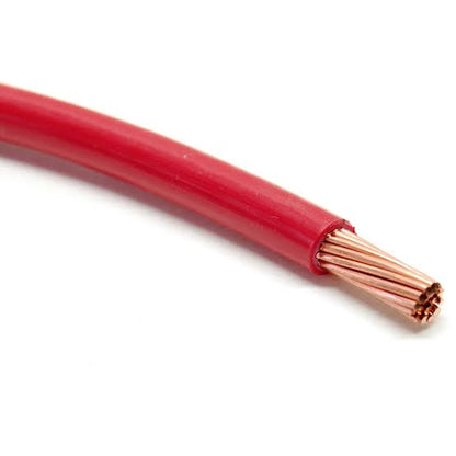Omega THHN Wire 8 mm Stranded 1 Roll in red, ideal for electrical installations and wiring projects