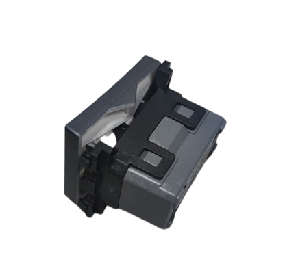 Omni 1 Way Illuminated Switch Medium in metallic grey showing rear mounting clips and rocker module for lighting