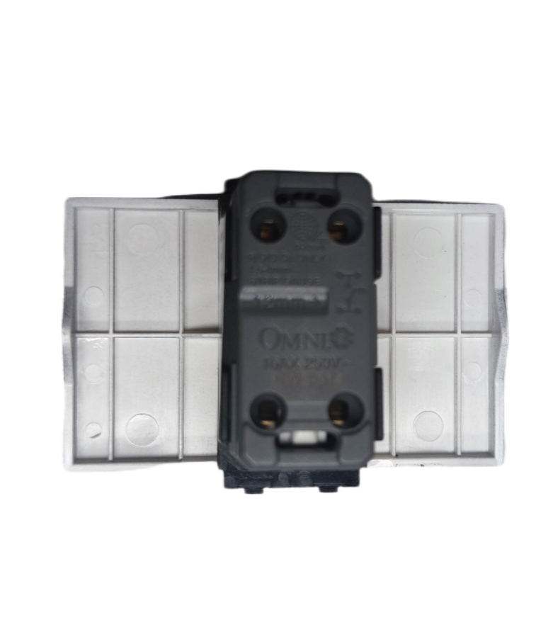 Omni 1 way light switch 16A 3 Device with a sleek design for easy installation and use