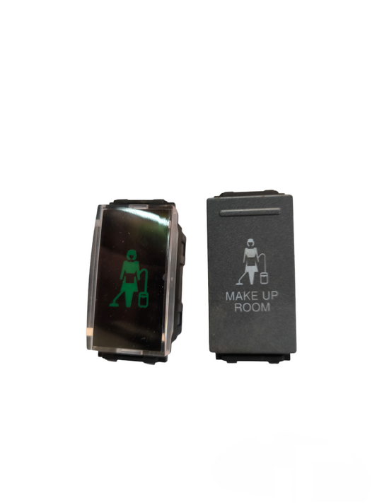 Omni 1-way switch 16A with makeup room icon for Power Points and Switches