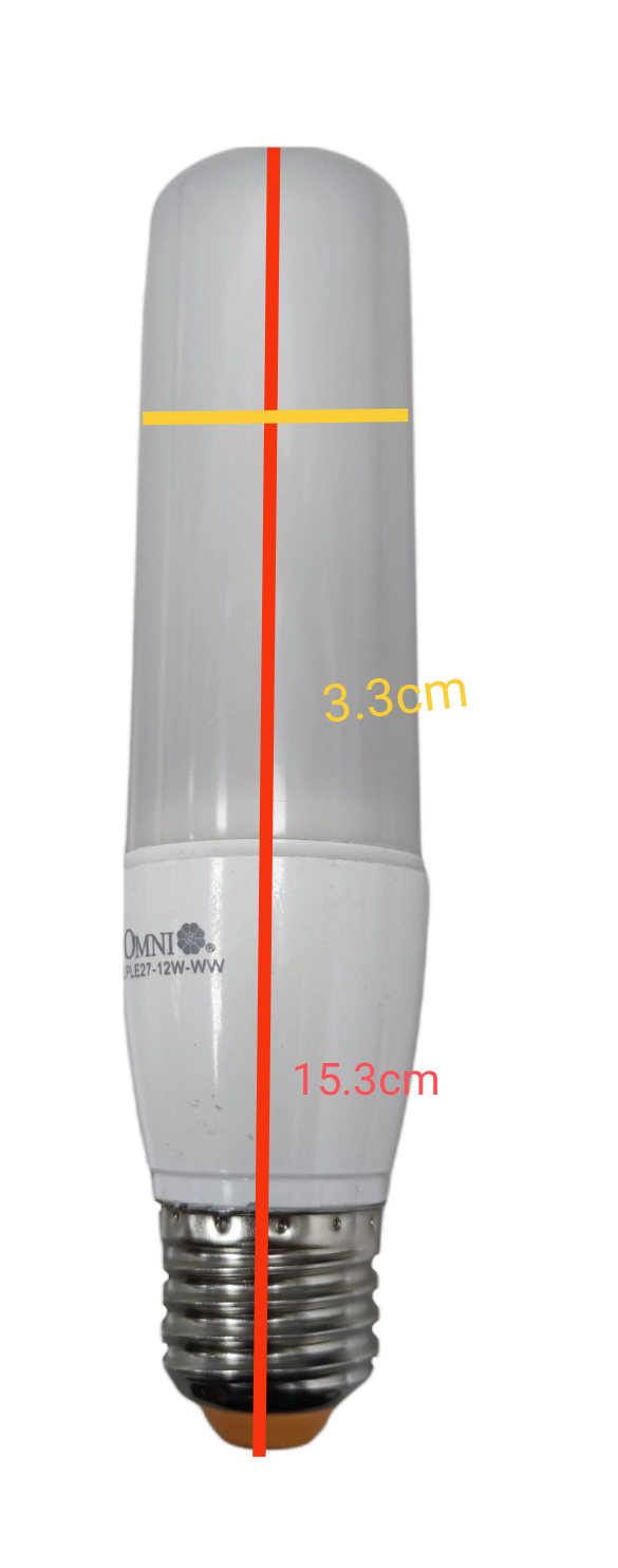 Omni 12W LED stick bulb E27 warm white with a sleek design and energy-efficient lighting solution