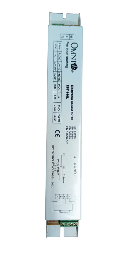 Omni 40W electronic ballast 220V for efficient lighting in various electrical setups
