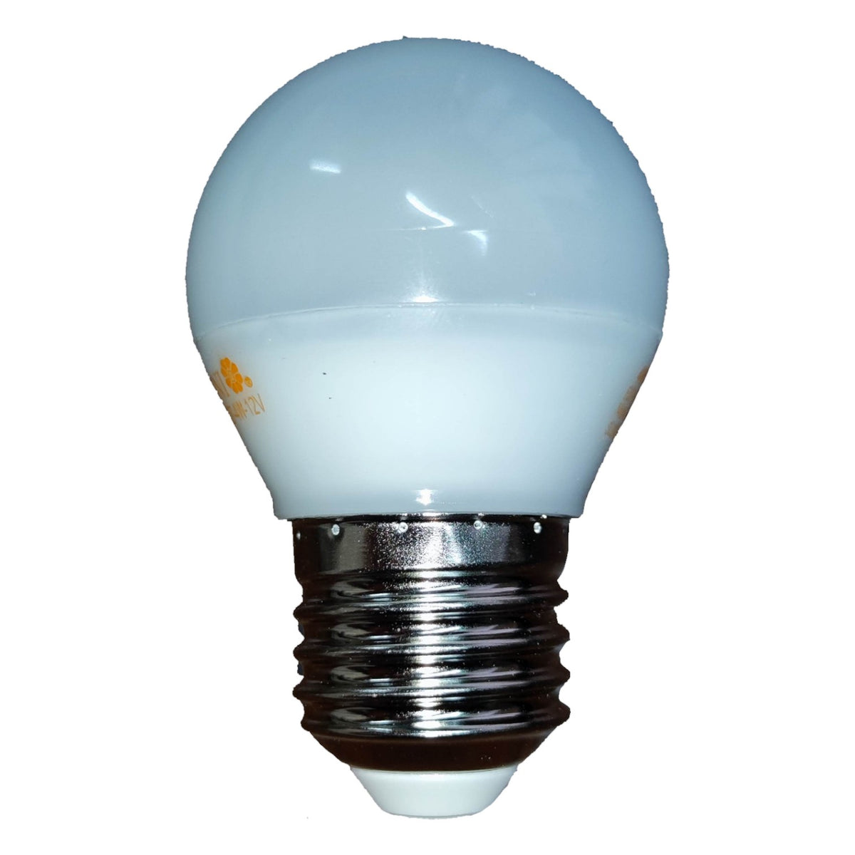 LED light bulb on a white background